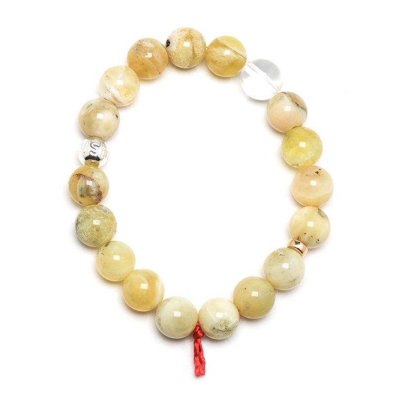 Yellow Opal Bead Bracelet from Mexico | Venusrox