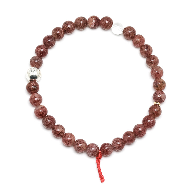 Strawberry Quartz Bracelet from Tanzania | Venusrox