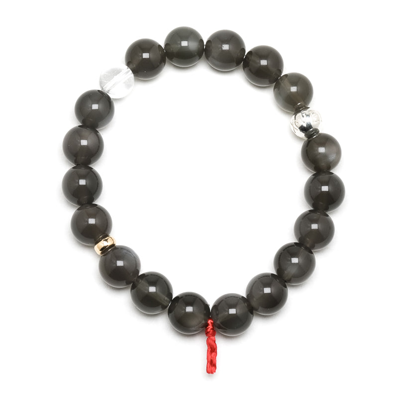 Black Moonstone Bead Bracelet from India | Venusrox