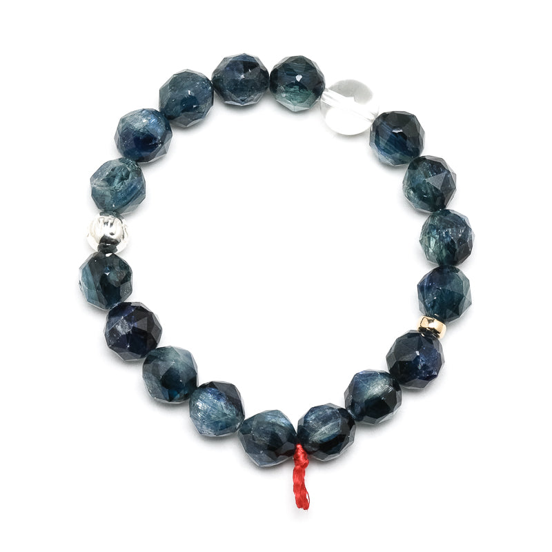 Blue Kyanite in Quartz Bracelet from Brazil | Venusrox