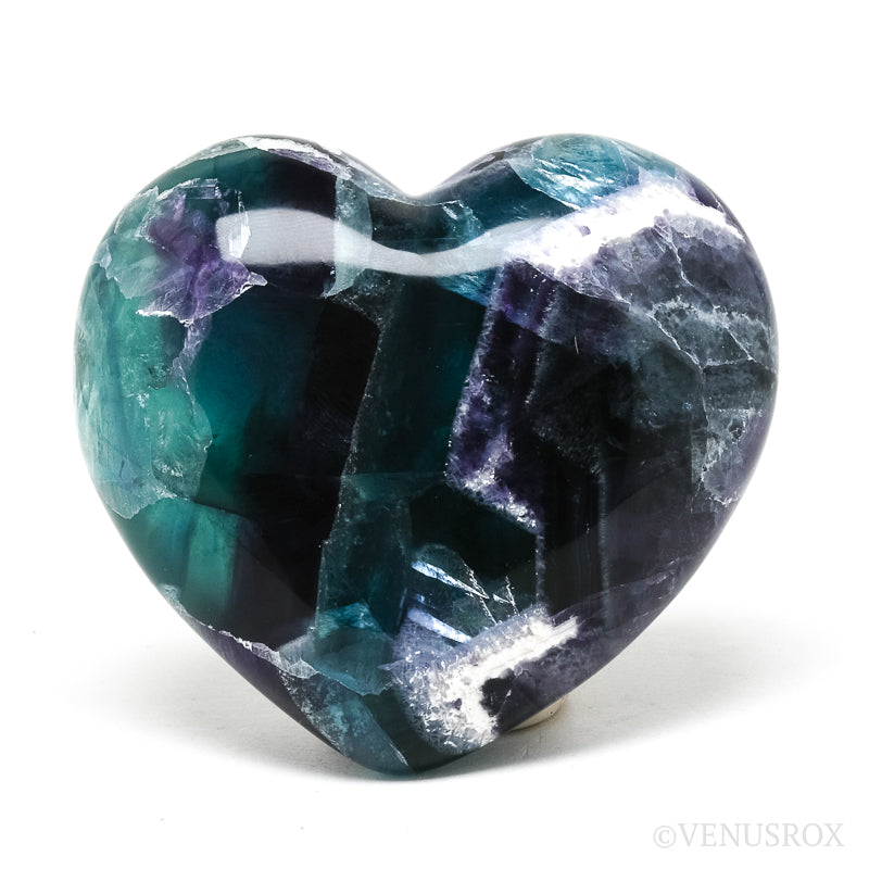 Fluorite Polished Heart from Mexico | Venusrox