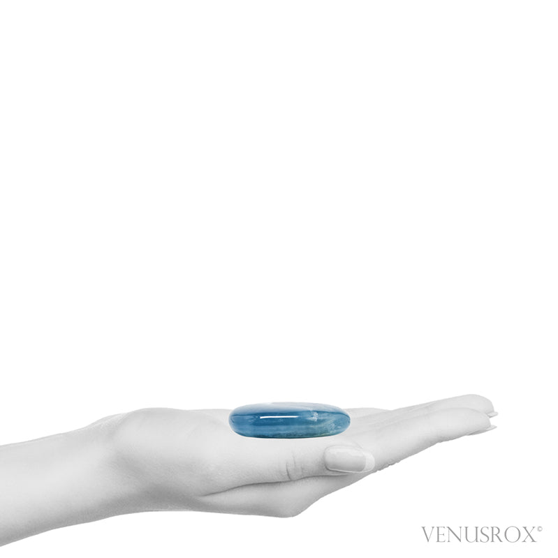 Blue Calcite Polished Crystal from Argentina | Venusrox
