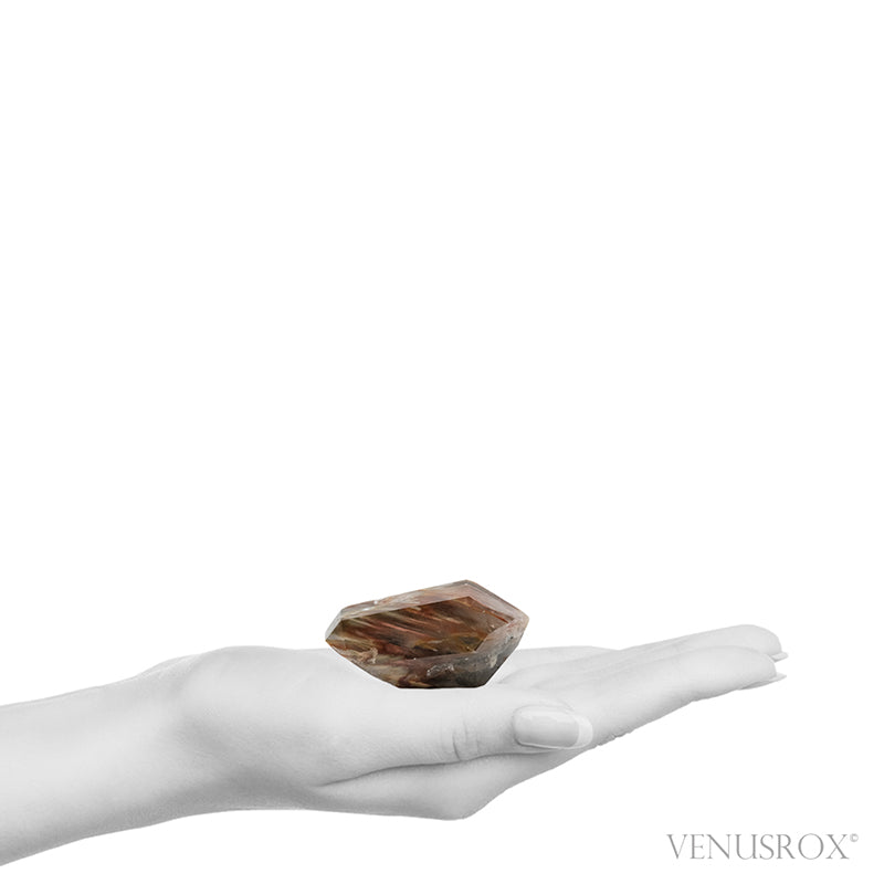 Amphibole Quartz Double Terminated Polished Point from Brazil | Venusrox