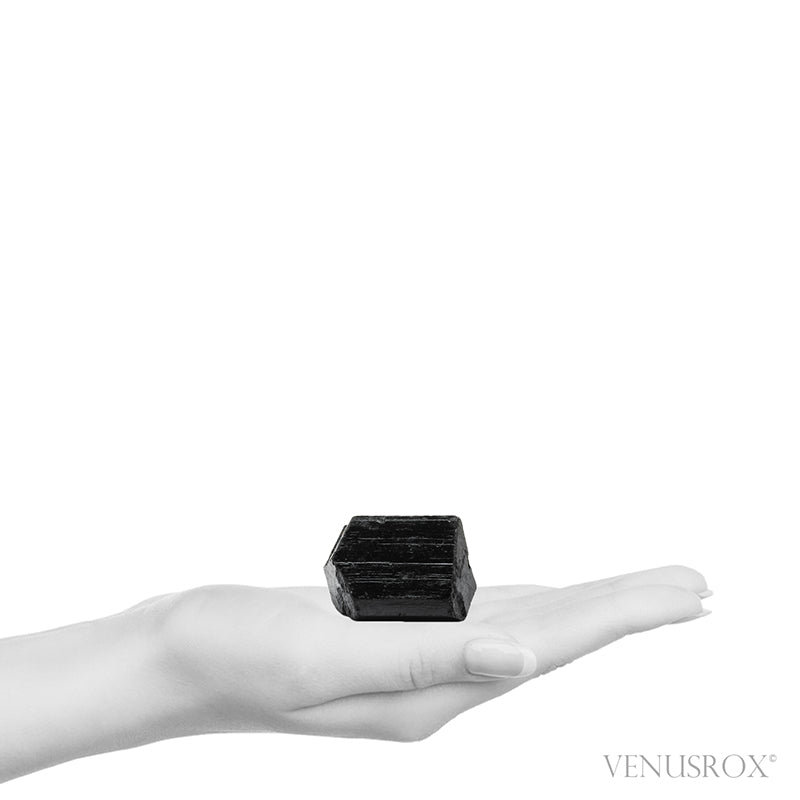 Black Tourmaline Double Terminated Natural Crystal from India | Venusrox