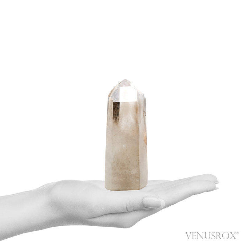 Smoky Phantom Quartz Polished Point from Madagascar | Venusrox