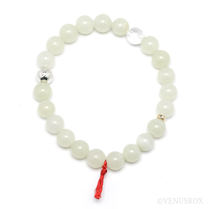 Green Calcite Bead Bracelet from Afghanistan | Venusrox