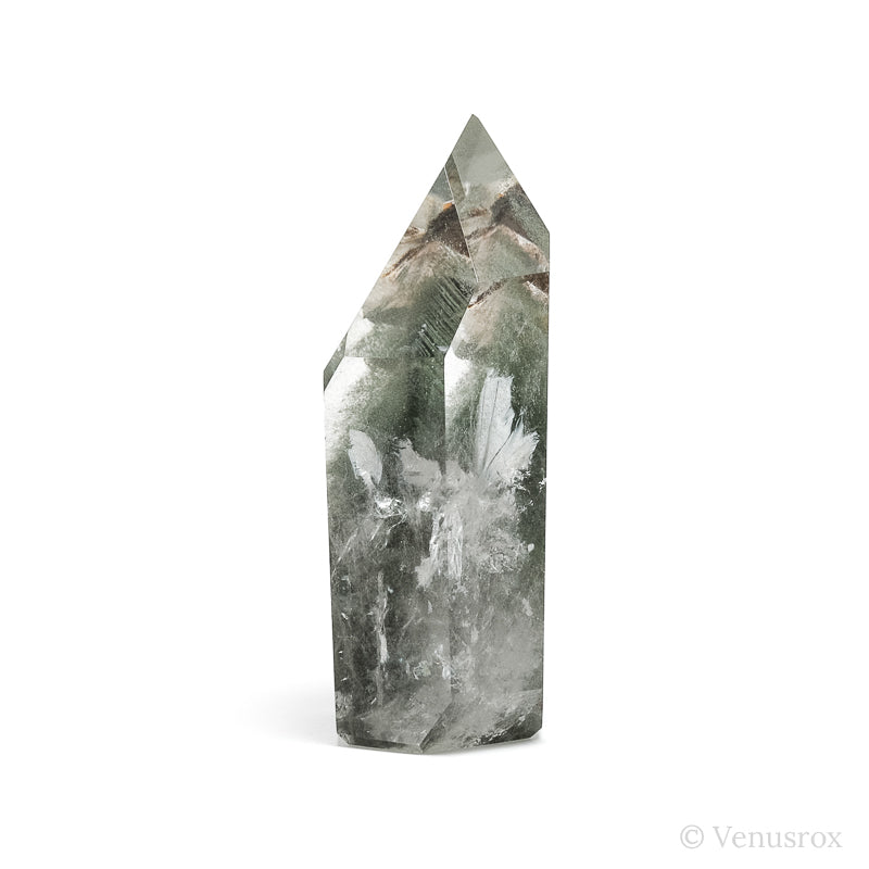 Chlorite Phantom Quartz Polished/Natural Point from Brazil | Venusrox