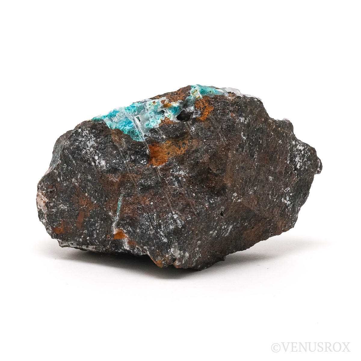 Chrysocolla with Malachite & Quartz Natural Crystal from the Lily Mine, Pisco Umay, Ica, Peru | Venusrox