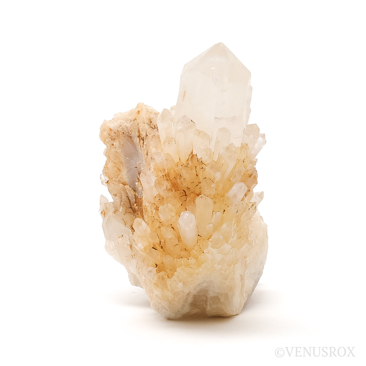 Golden Celestial Quartz (Candle Quartz) Natural Cluster from Madagascar | Venusrox