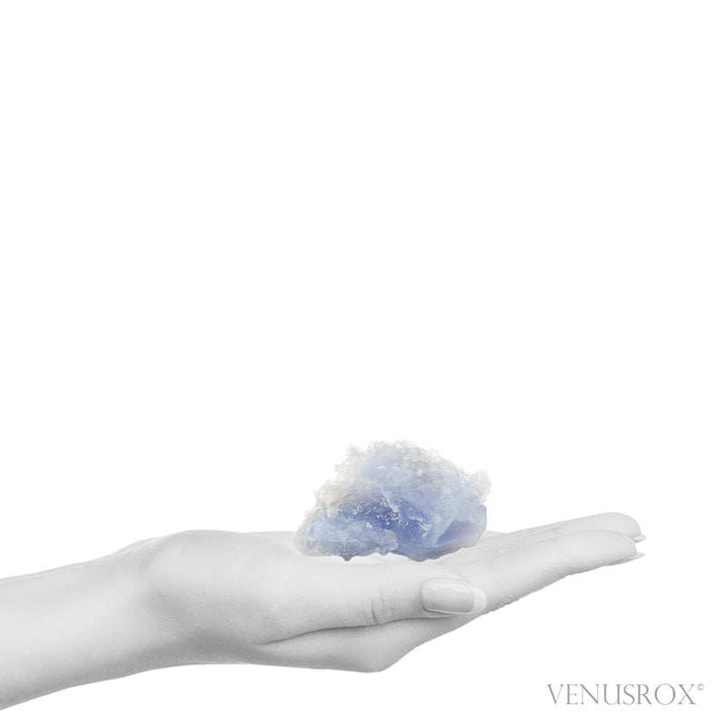 Blue Chalcedony Natural Crystal from Chikwawa, Malawi | Venusrox