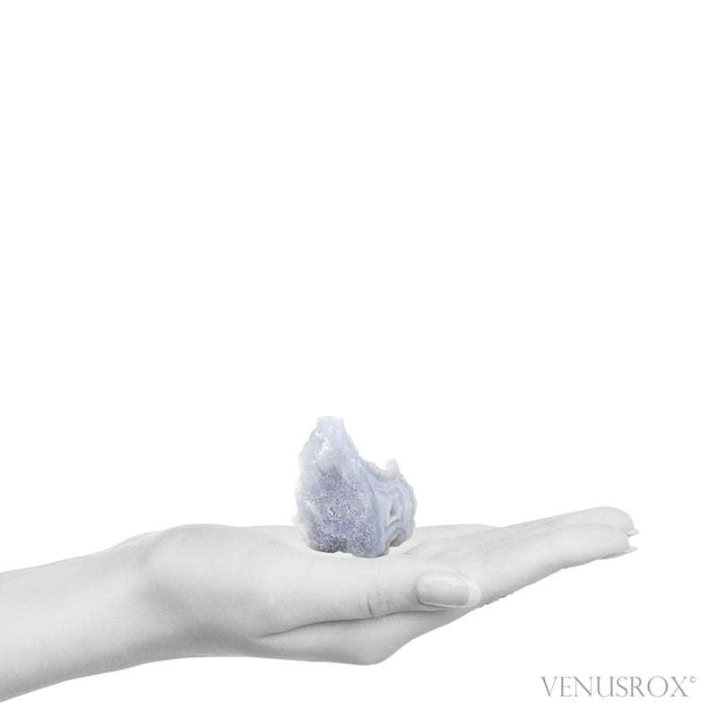 Blue Chalcedony Natural Crystal from Chikwawa, Malawi | Venusrox