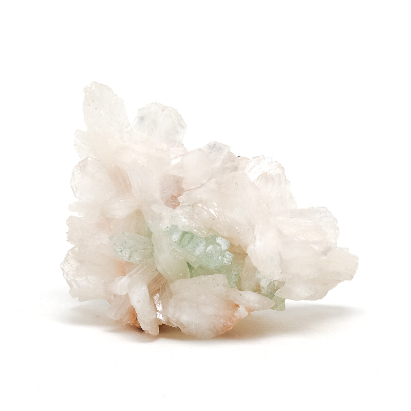 Green Apophyllite & Stilbite on Matrix Cluster from Lonavala, Pune District, Maharashtra, India | Venusrox