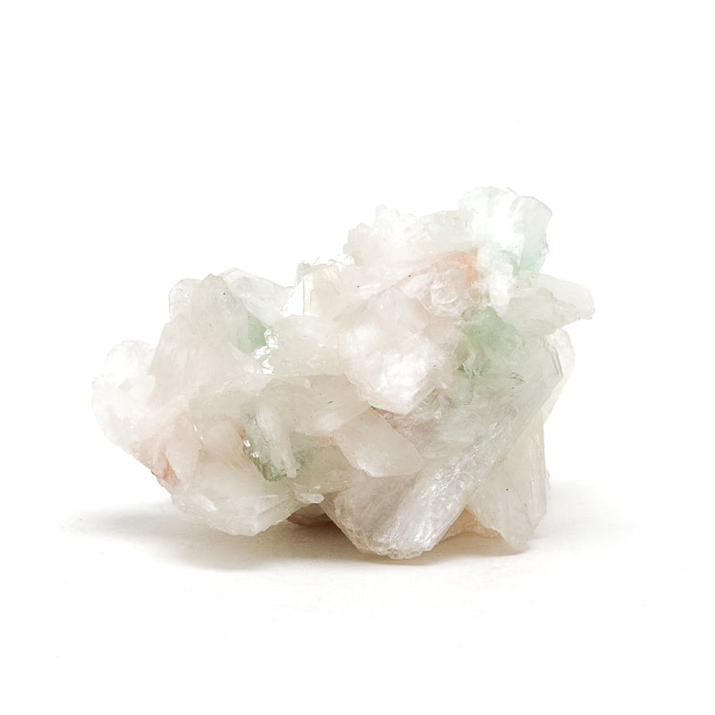 Green Apophyllite & Stilbite on Matrix Cluster from Lonavala, Pune District, Maharashtra, India | Venusrox