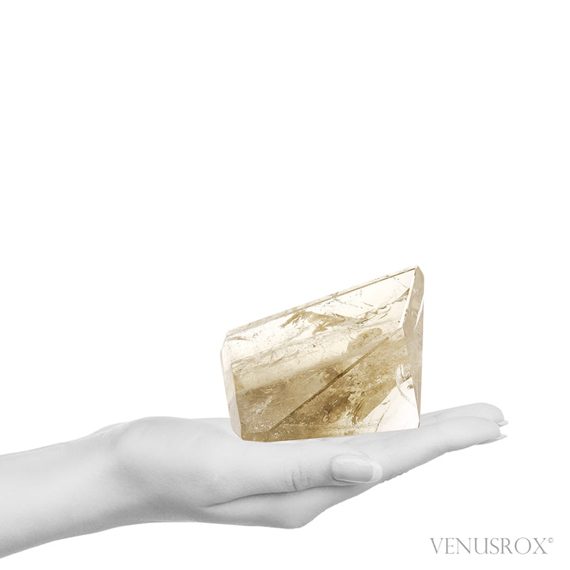 Naturally coloured Citrine Polished Point from Morro Redondo Mine, Coronel Murta, Minas Gerais, Brazil | Venusrox