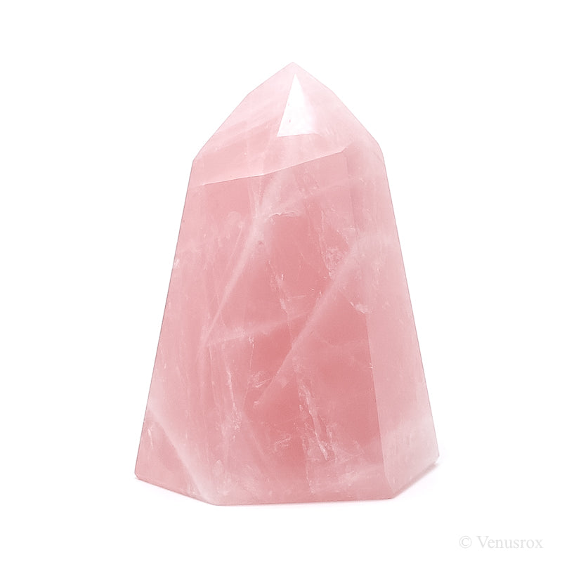 Rose Quartz Pxolished Point from Brazil | Venusrox