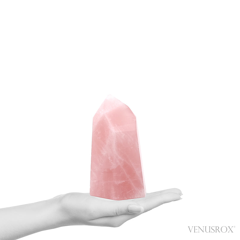 Rose Quartz Polished Point from Brazil | Venusrox