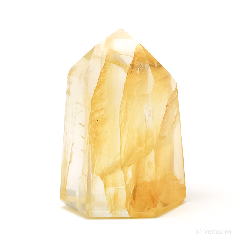 Golden Quartz Polished Point from Brazil | Venusrox
