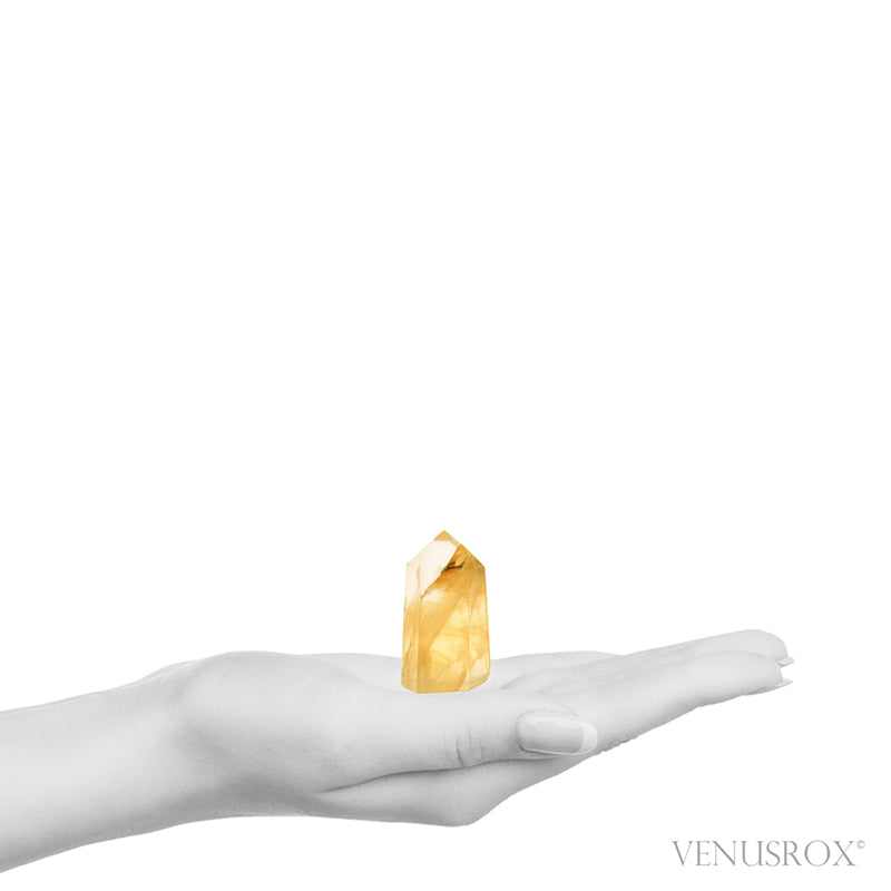 Golden Quartz Polished Point from Brazil | Venusrox