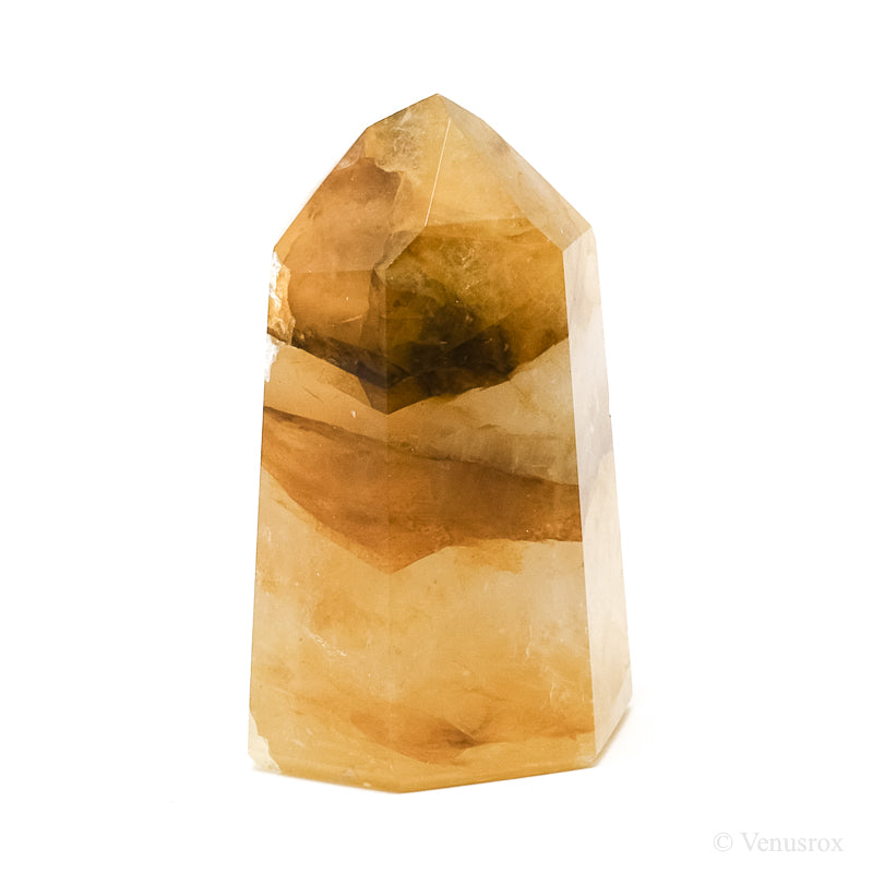 Golden Quartz Polished Point from Brazil | Venusrox