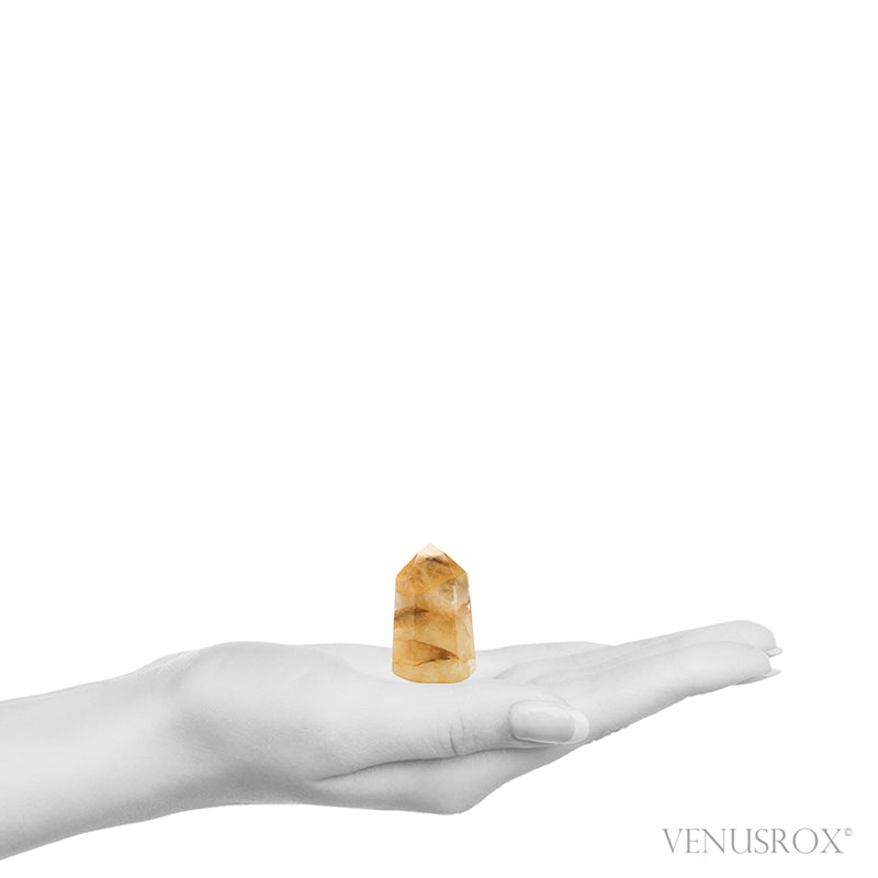 Golden Quartz Polished Point from Brazil | Venusrox