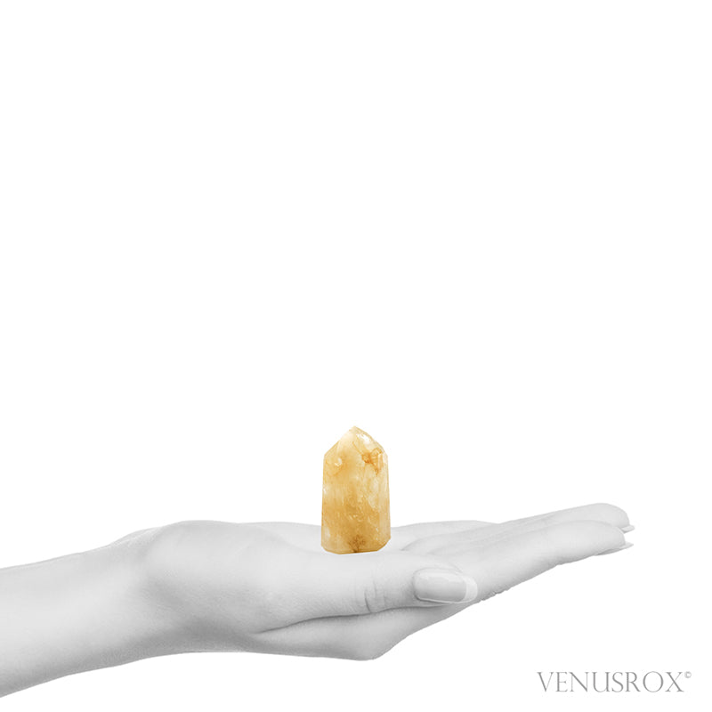 Golden Quartz Polished Point from Brazil | Venusrox