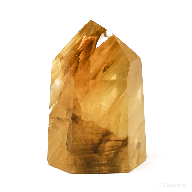 Golden Quartz Polished Point from Brazil | Venusrox