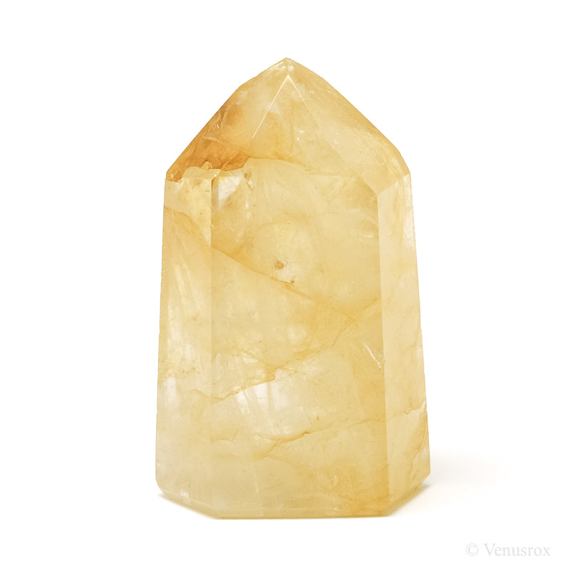 Golden Quartz Polished Point from Brazil | Venusrox