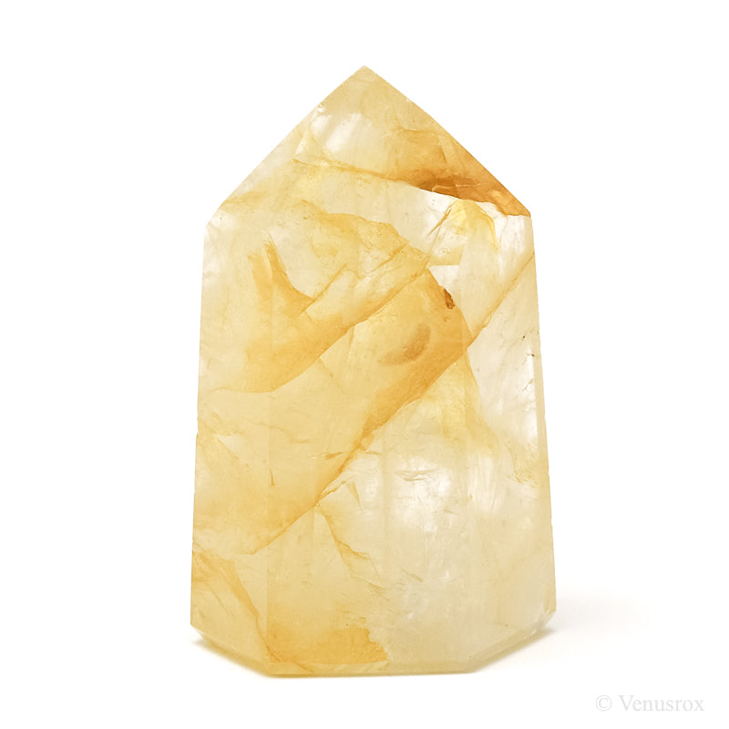 Golden Quartz Polished Point from Brazil | Venusrox