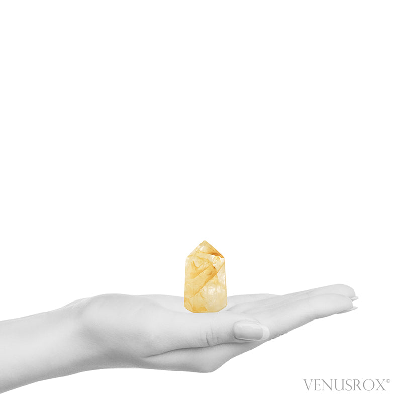 Golden Quartz Polished Point from Brazil | Venusrox