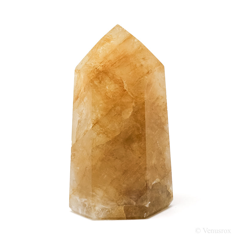 Golden Quartz Polished Point from Brazil | Venusrox