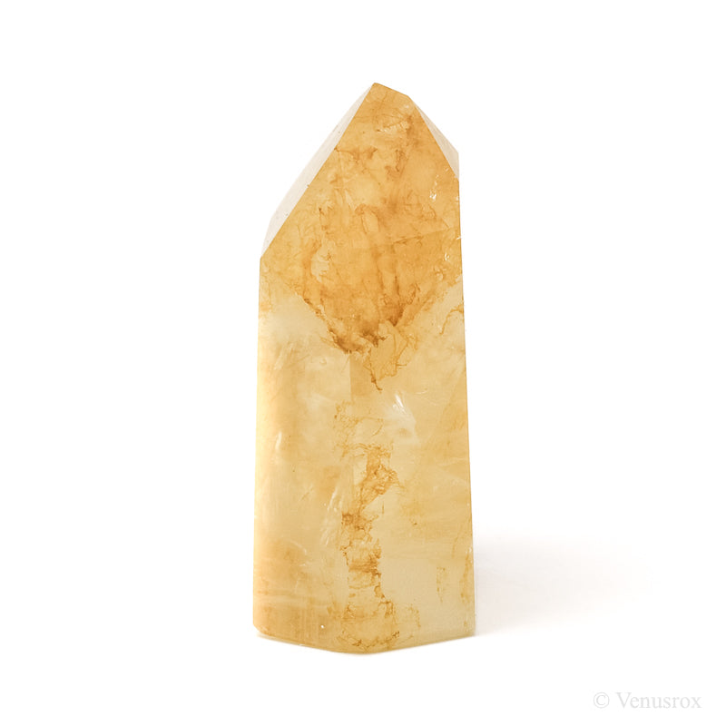 Golden Quartz Polished Point from Brazil | Venusrox