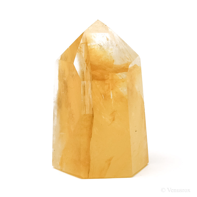 Golden Quartz Polished Point from Brazil | Venusrox