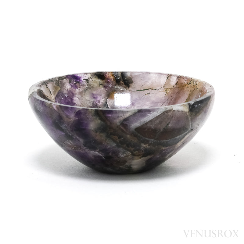 Chevron Amethyst Polished Bowl from India | Venusrox