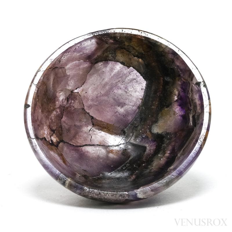 Chevron Amethyst Polished Bowl from India | Venusrox