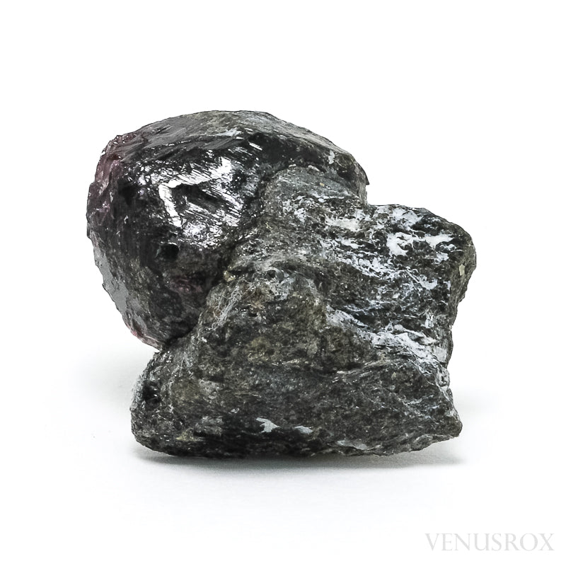 Almandine Garnet with Biotite Part Polished/Part Natural Crystal from Schenkenzell, Rottweil, Freiburg Region, Baden-Württemberg, Germany | Venusrox