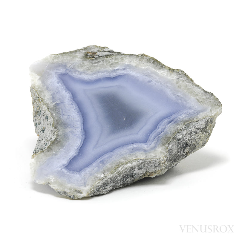 Blue Lace Agate on Matrix Polished/Natural Crystal from Malawi | Venusrox