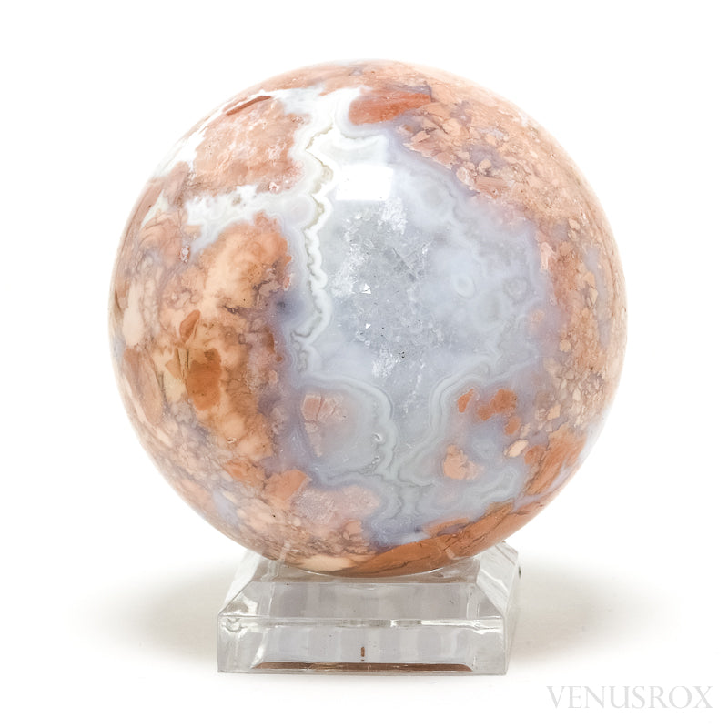 Agate with Quartz Geode Sphere from Brazil | Venusrox