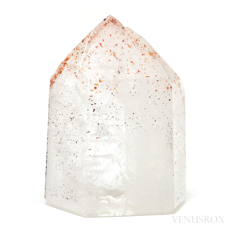 Hematite Phantom in Quartz (Clear) Polished/Natural Point from Madagascar | Venusrox