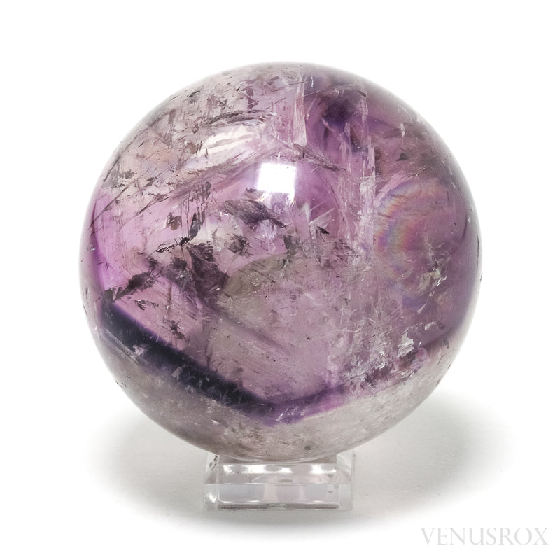 An exceptionally beautiful Amethyst Phantom Polished Sphere from Brazil | Venusrox, the UK's Premier Crystal Showroom