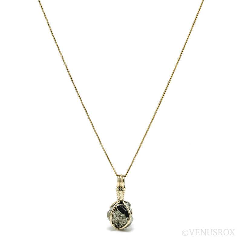 Pyrite Natural Crystal Pendant from Peru | Venusrox