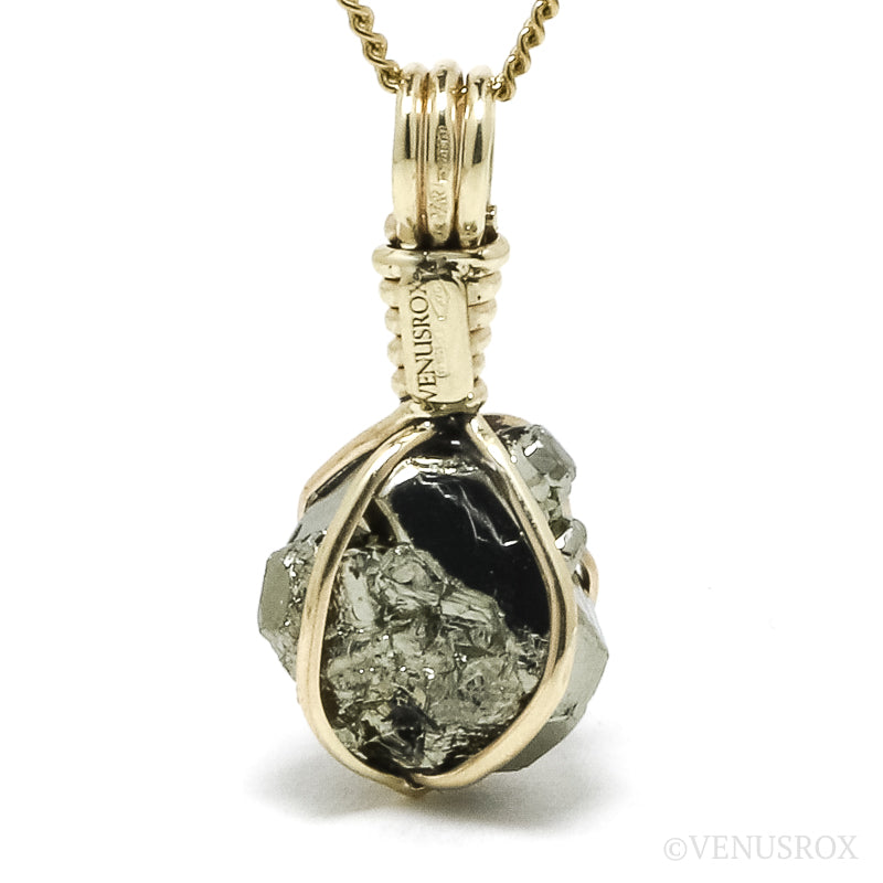 Pyrite Natural Crystal Pendant from Peru | Venusrox
