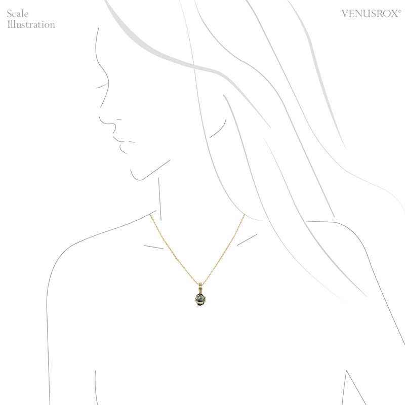 Pyrite Natural Crystal Pendant from Peru | Venusrox