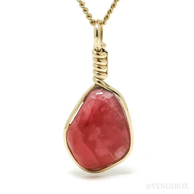 Rhodonite Polished Crystal Pendant from Brazil | Venusrox