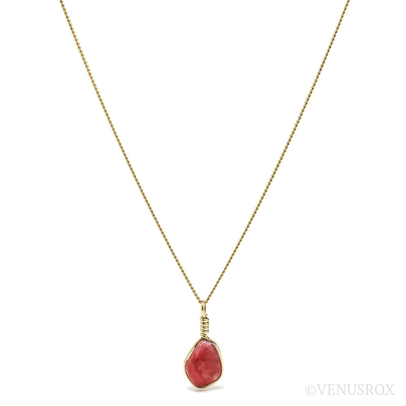 Rhodonite Polished Crystal Pendant from Brazil | Venusrox