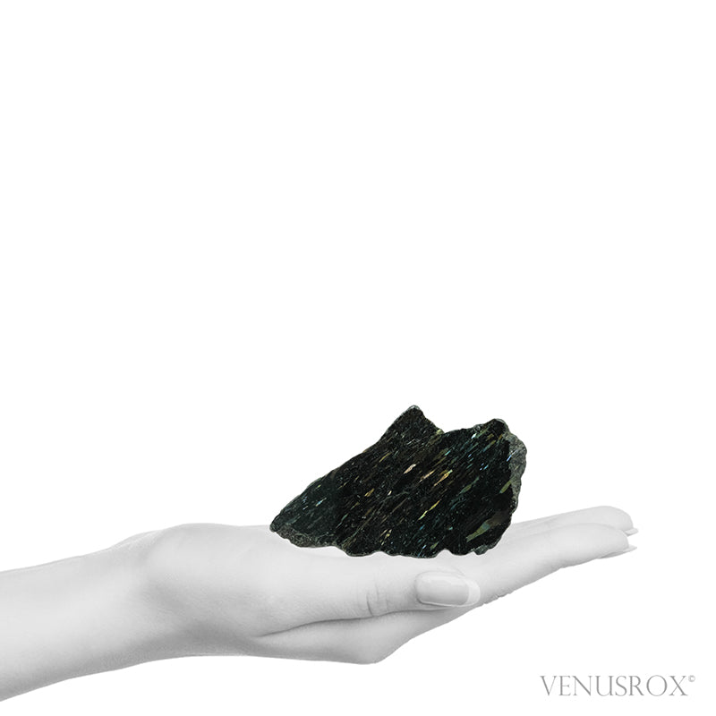 Nuummite Part Polished/Part Natural Crystal from Nuuk, Sermersooq, Greenland | Venusrox