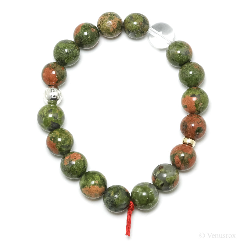 Unakite Bead Bracelet from South Africa | Venusrox