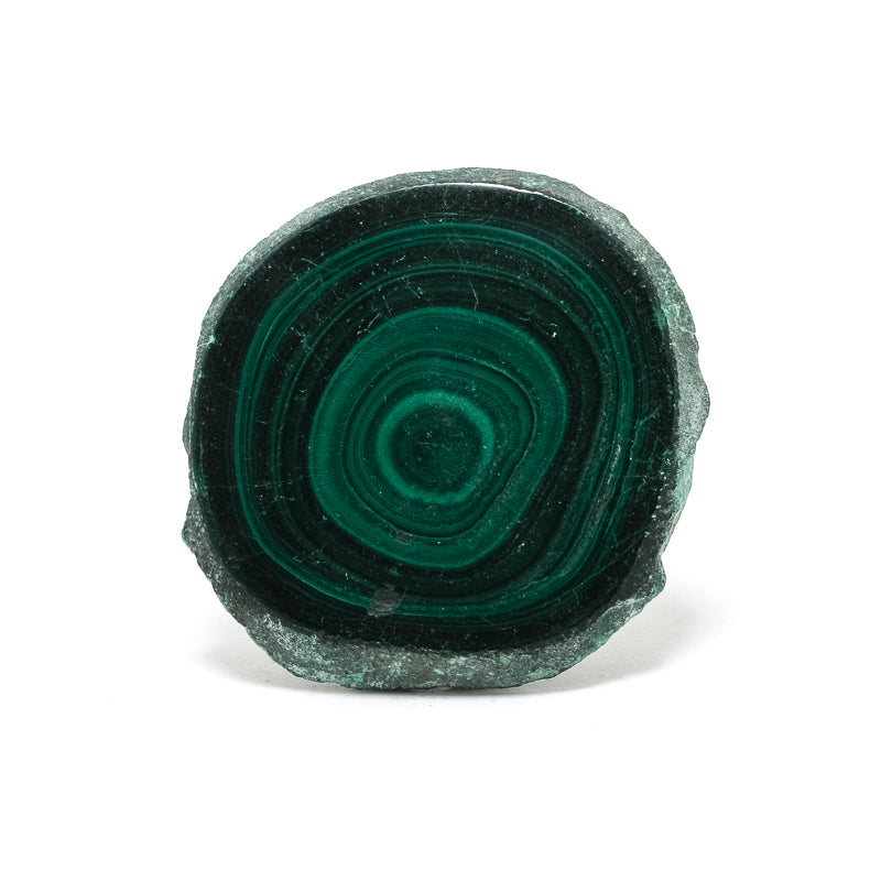 Malachite Polished/Natural Slice from the Democratic Republic of Congo | Venusrox