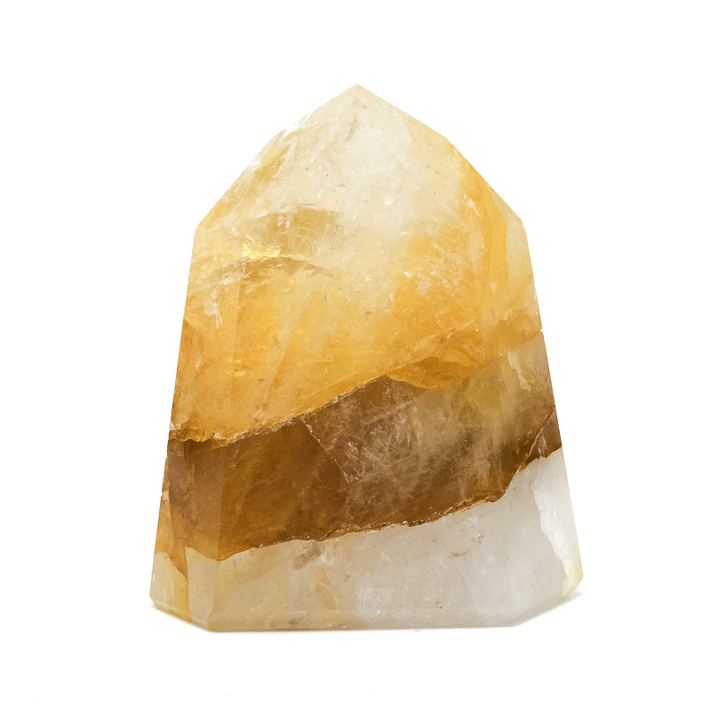 Golden Quartz Polished Point from Brazil | Venusrox