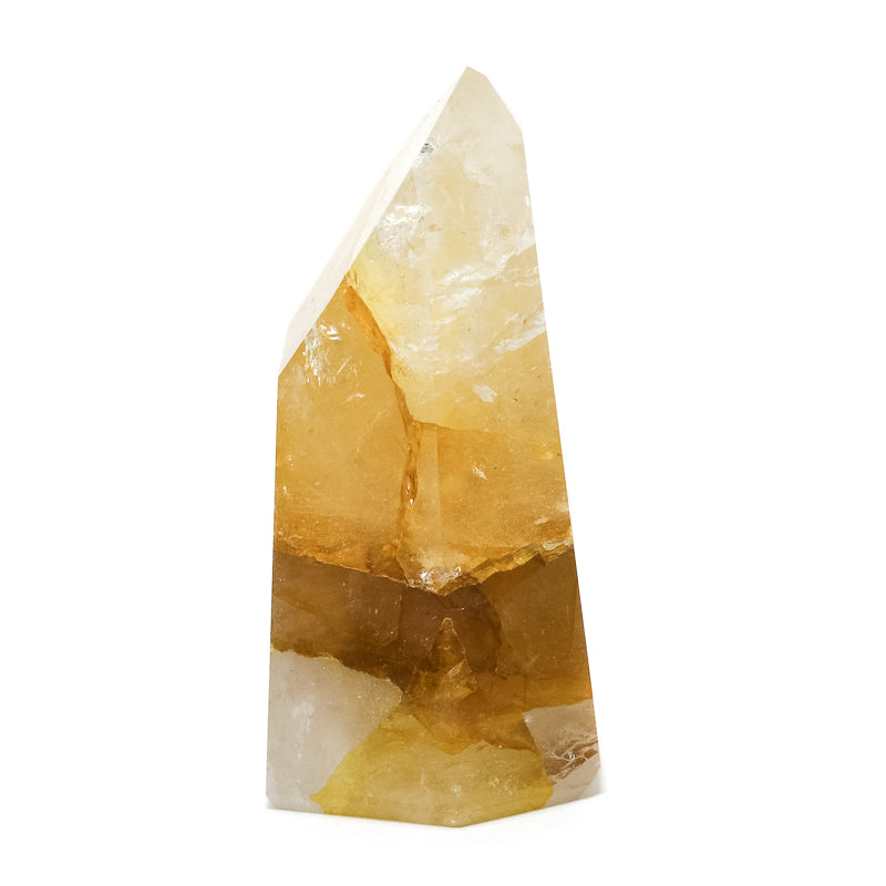 Golden Quartz Polished Point from Brazil | Venusrox