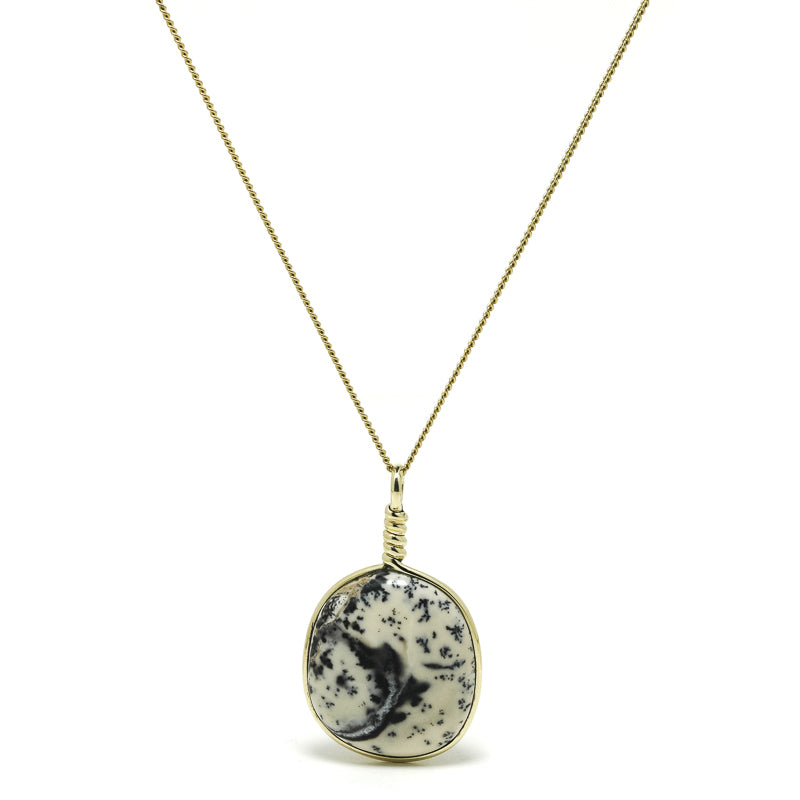 Dendritic Opal Polished Crystal Pendant from Turkey | Venusrox